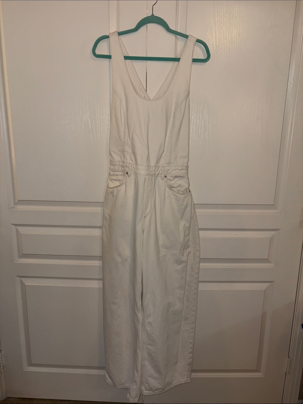 ZARA TRF DENIM STRAP JUMPSUIT size XL - Picture 7 of 13